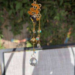 Bumble bee and honey comb sun catcher
