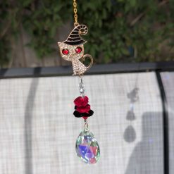 Halloween cat sun catcher