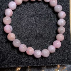 Pink rhodonite crystal bracelets
