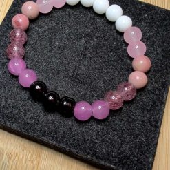 Mixed crystal beaded bracelet