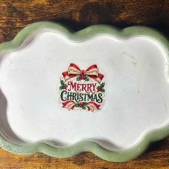 Christmas Eco Resin Trinket Tray – Festive Design