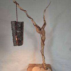 Rustic Handmade Wooden Bedside/Table Lamp 2