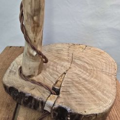 Rustic Handmade Wooden Bedside/Table Lamp 5