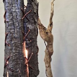 Rustic Handmade Wooden Bedside/Table Lamp 7