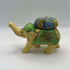 Vintage Elephant Pin Cushion - Orange