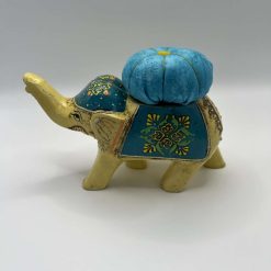 Vintage Elephant Pin Cushion - Orange