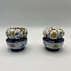 Vintage Upcycled Floral 'Just Orchids' Decorative Small Vase Pin Cushion