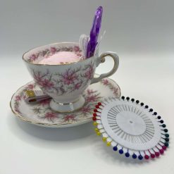 Vintage Roses Teacup Pin Cushion & Sewing Station - Mindful Gift 4