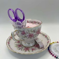 Vintage Roses Teacup Pin Cushion & Sewing Station - Mindful Gift 2