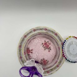 Vintage Roses Teacup Pin Cushion & Sewing Station - Mindful Gift 1