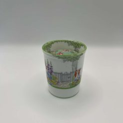 Vintage Upcycled Floral 'Just Orchids' Decorative Small Vase Pin Cushion