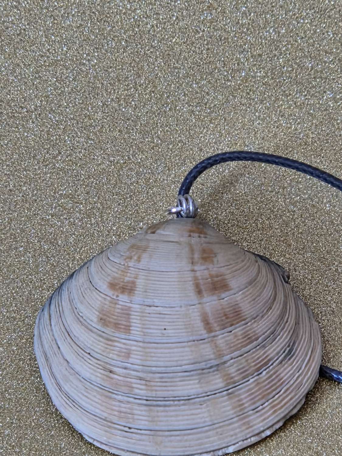 Natural Handcrafted Clam Shell Pendant Natural Handcrafted Clam Shell Pendant