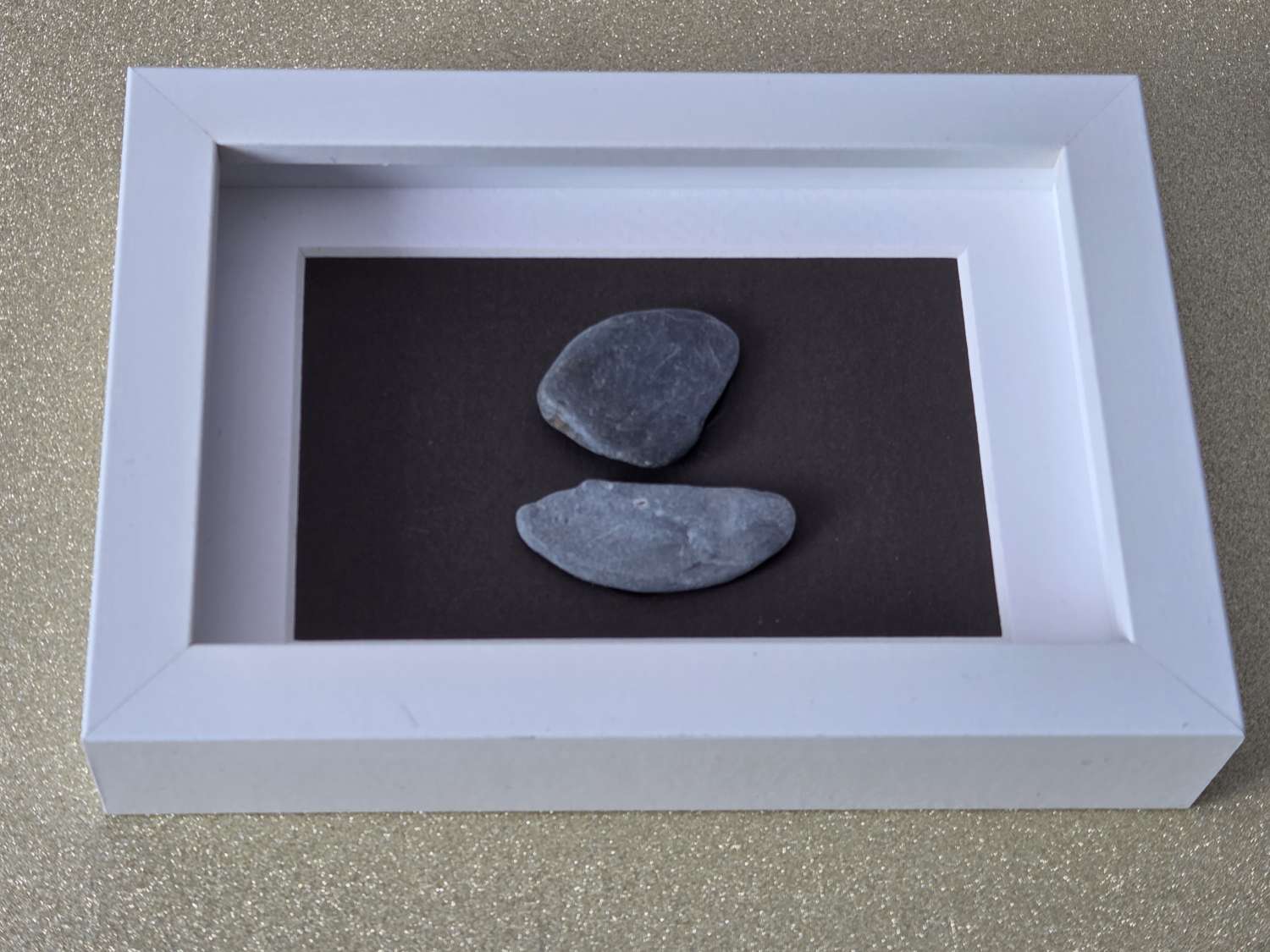 Minimalist Sailing Boat Pebble Art Framed Picture 5.5" x 4.5" Minimalist Sailing Boat Pebble Art Framed Picture 5.5" x 4.5"