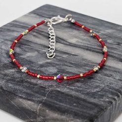 January birthstone crystal bracelet