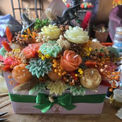 Candle envelope bouquet autumn multi
