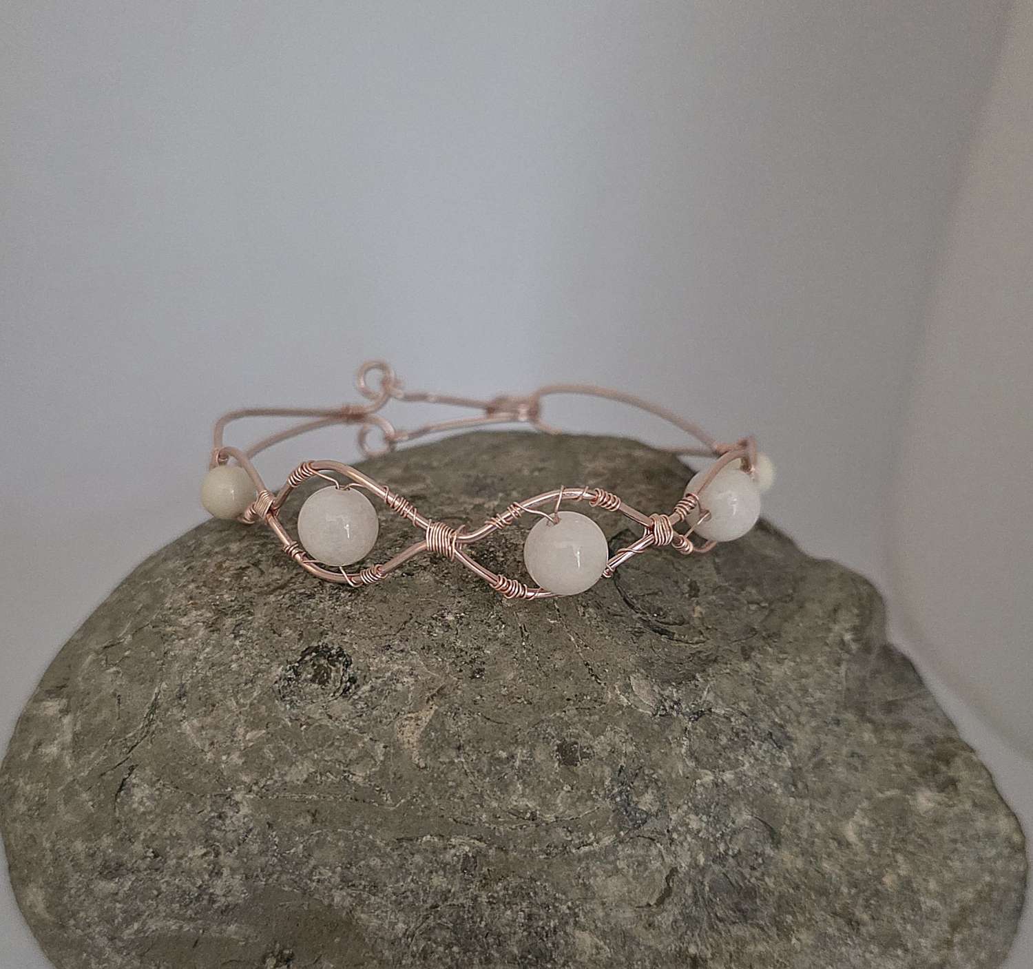 Moonstone Wire Wrapped Bracelet Moonstone Wire Wrapped Bracelet
