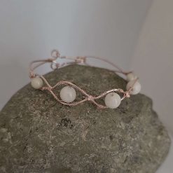 Moonstone Wire Wrapped Bracelet