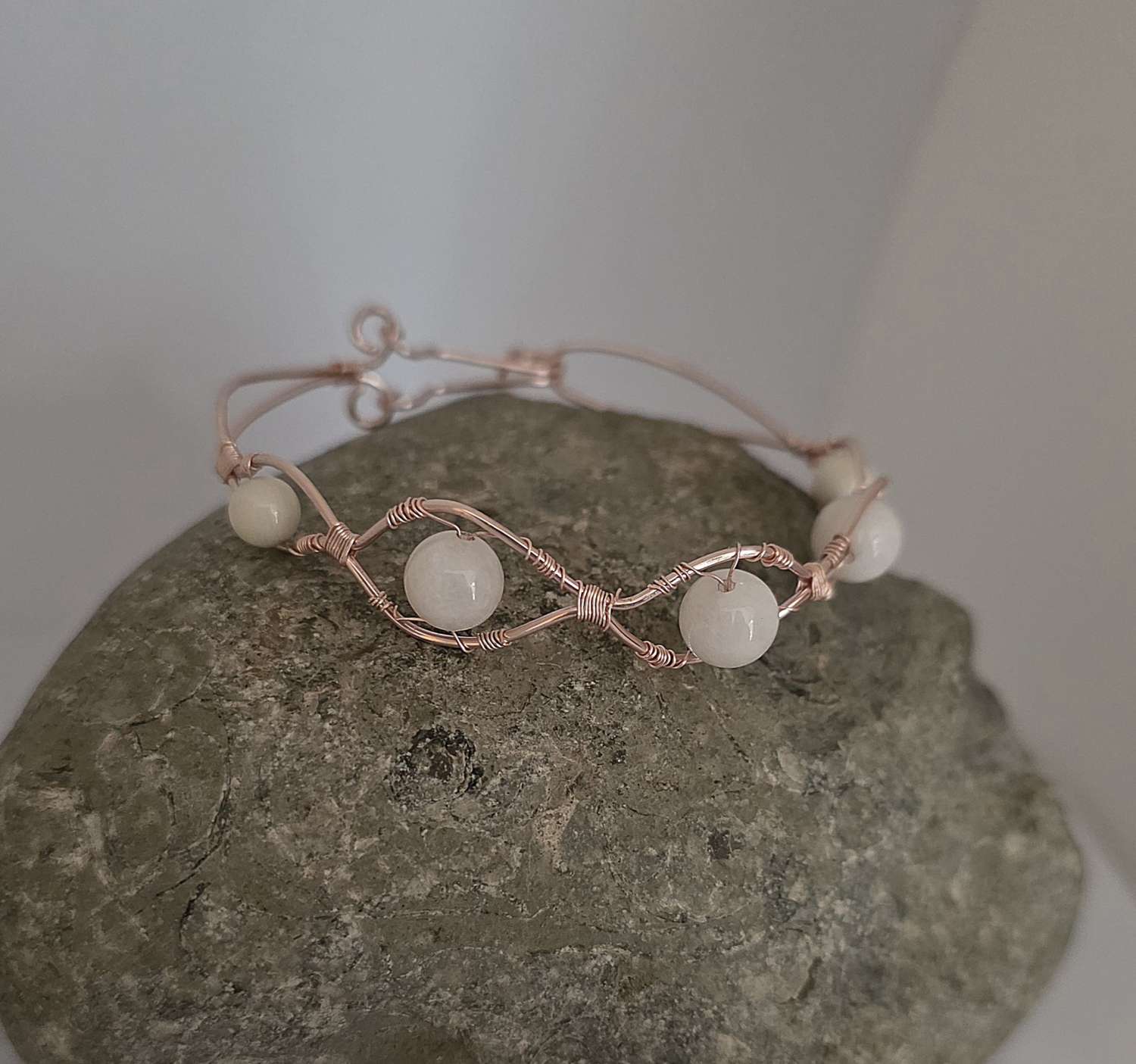 Moonstone Wire Wrapped Bracelet Moonstone Wire Wrapped Bracelet
