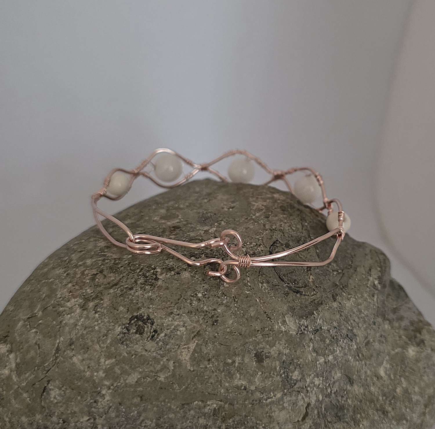 Moonstone Wire Wrapped Bracelet Moonstone Wire Wrapped Bracelet