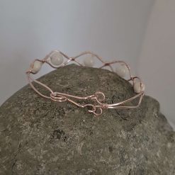Moonstone Wire Wrapped Bracelet 5 Moonstone Wire Wrapped Bracelet 5