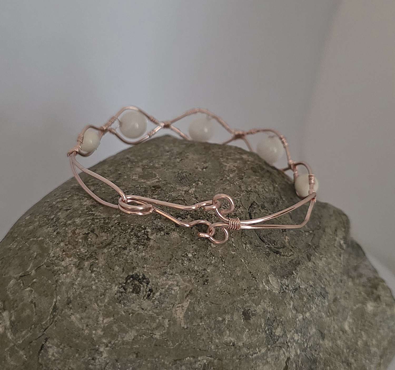 Moonstone Wire Wrapped Bracelet Moonstone Wire Wrapped Bracelet