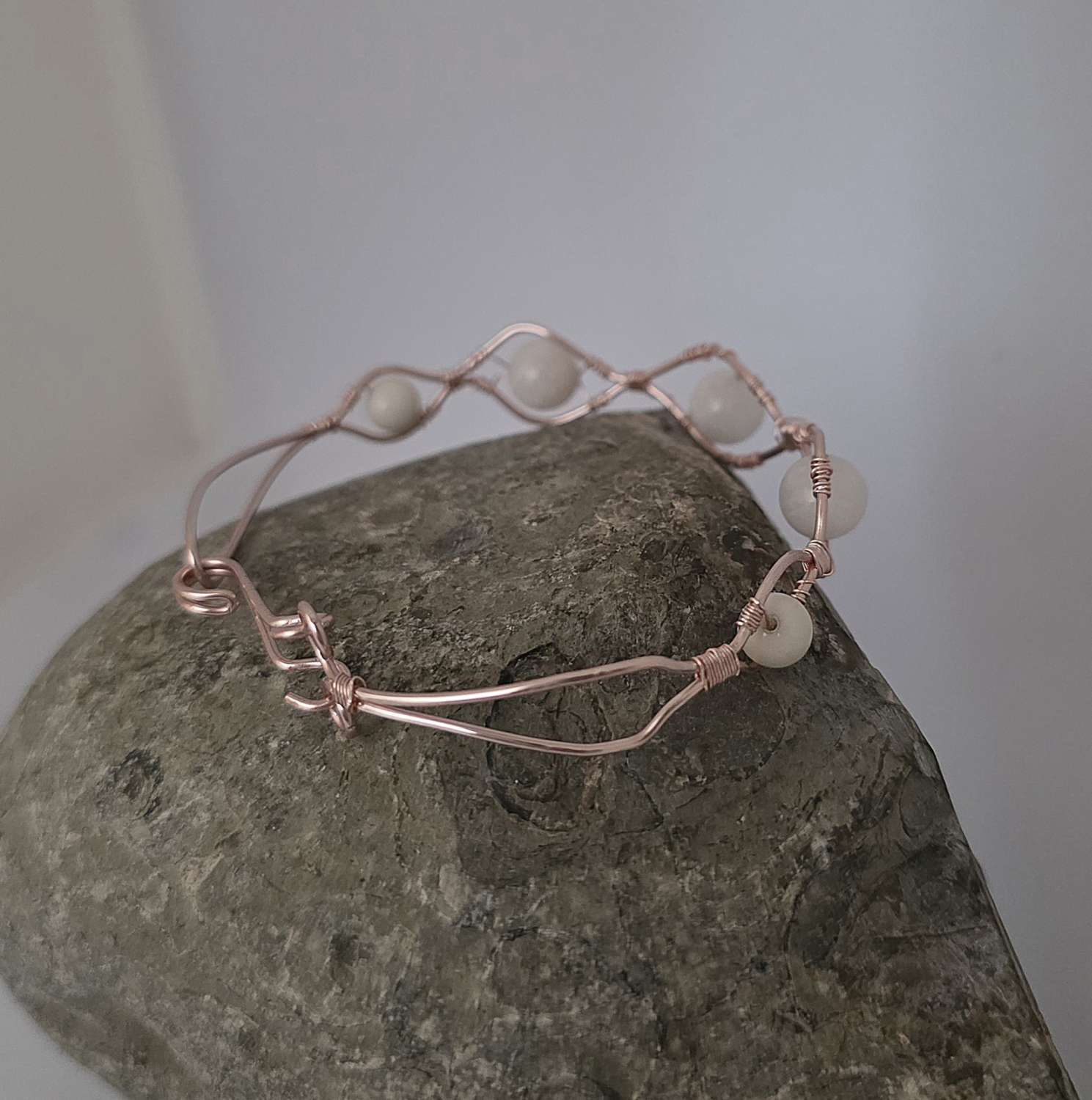 Moonstone Wire Wrapped Bracelet Moonstone Wire Wrapped Bracelet