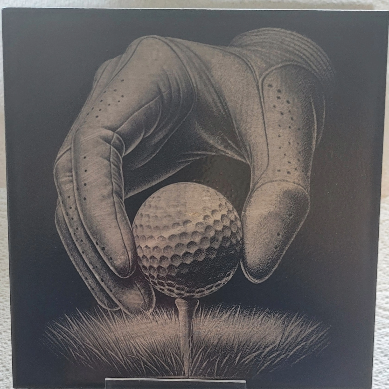 Golf engraved Tile Golf engraved Tile