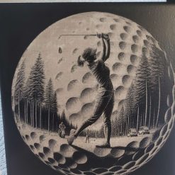 Golfing coaster