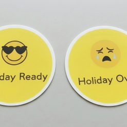 Holiday luggage stickers
