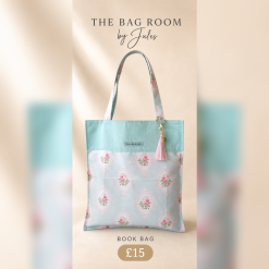 Turquoise Bridgerton Inspired Book Bag