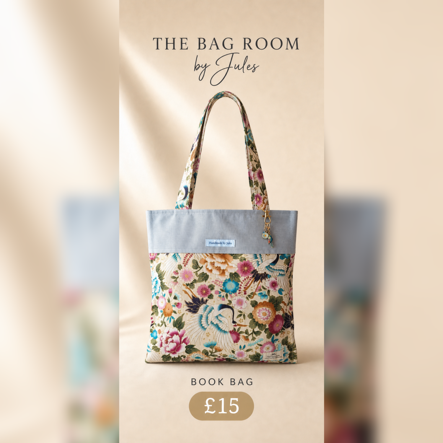 Tote Book Bag and Small Shopper Tote Book Bag and Small Shopper