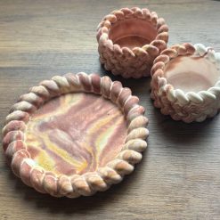 Epoxy Resin Coaster Set – Set of 4 -Earthy Tones