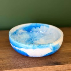 White Christmas Epoxy Resin Coasters – Handmade Set