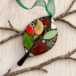 Handmade leaf ornament 4