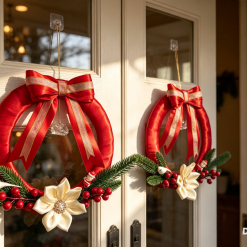 Matching Beautiful Christmas Wreaths 3
