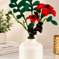 Black and Red Vase