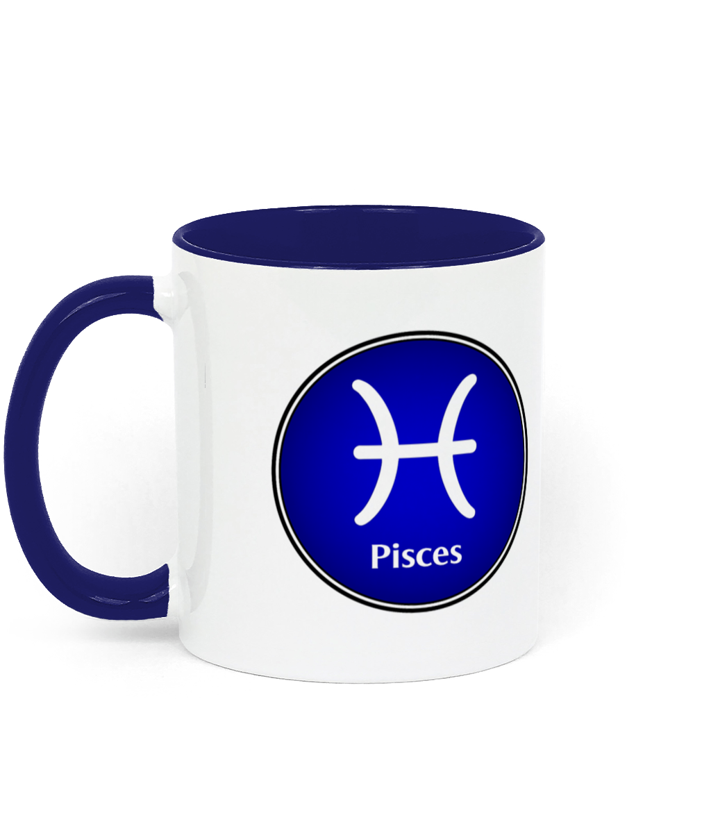 Aquarius, Astrology Coffee Mug - Blue and White Aquarius, Astrology Coffee Mug - Blue and White
