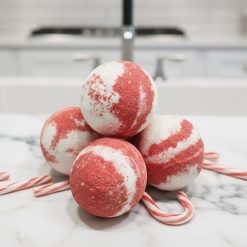 Candy Cane Bath Bomb