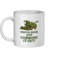 I'm Combine Through Coffee Mug - Red and White
