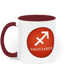 Aquarius, Astrology Coffee Mug - Blue and White