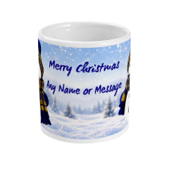 Personalised Leeds Christmas Mug