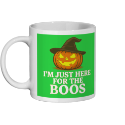Halloween I'm Just Here for the Boo's Coffee Mug - White