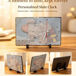 Personlised Slate Clock