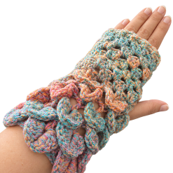 Dragon scale Fingerless Gloves
