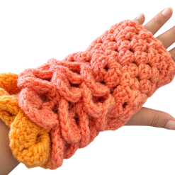 Dragon scale Fingerless Gloves