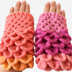 Dragon scale Fingerless Gloves 1 Dragon scale Fingerless Gloves 1
