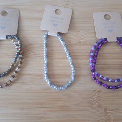 Glass Seed Bead Bracelets 6.5 inches