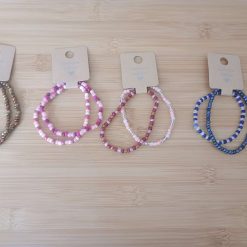 Glass Seed Bead Bracelets 6.75 inches