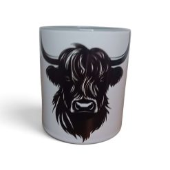 11oz Mug with Highland Cow Silhouette