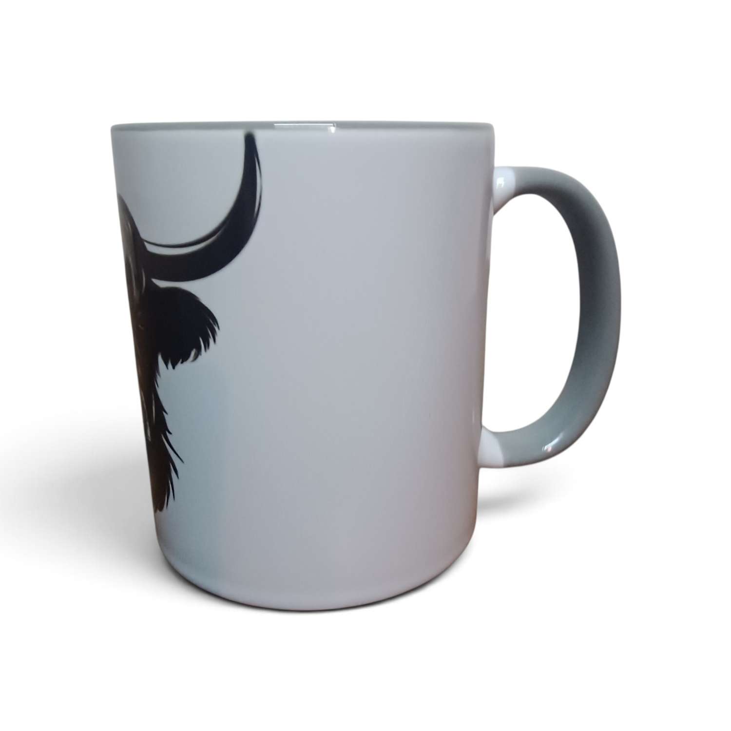 11oz Mug with Highland Cow Silhouette 11oz Mug with Highland Cow Silhouette